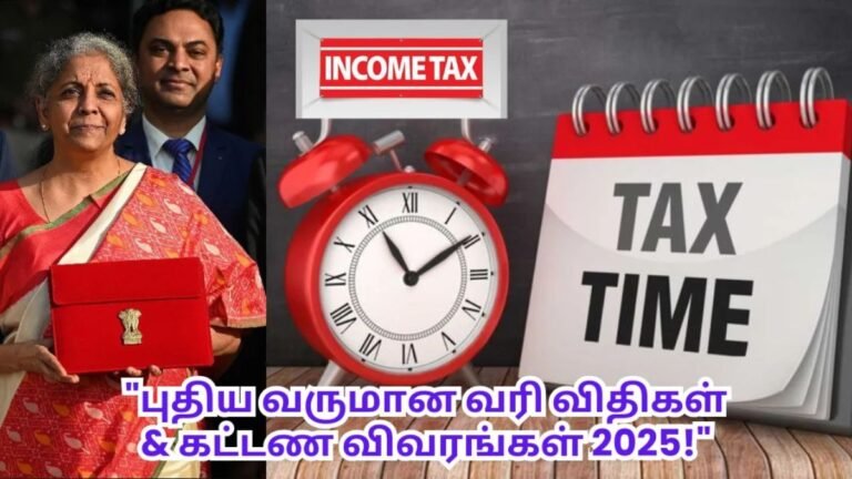2025 புதிய வருமான வரி விதிகள் மற்றும் கட்டண மாற்றங்கள்
