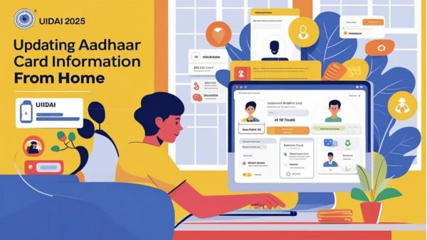 வீட்டிலிருந்தே ஆதார் அப்டேட் செய்யலாம் - UIDAI 2025 புதிய e-Aadhaar app update