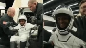 Indian Astronaut Shukla Returns! பூமியில் வெற்றிகரமாகத் தரையிறங்கிய காட்சி - இந்தியாவின் மிகப்பெரிய விண்வெளி சாதனை!