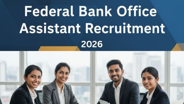 Federal Bank Office Assistant Recruitment 2026 apply online details!