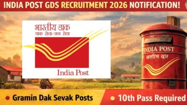 Post Office GDS Recruitment 2026 - No Exam Direct Selection for 10th Pass!