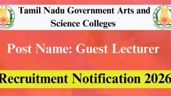 TNGASA Guest Lecturer Recruitment 2026 Notification for 426 Posts - கௌரவ விரிவுரையாளர் காலிப்பணியிடங்கள்!