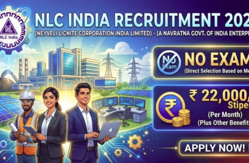 NLC India Recruitment 2026 - ரூ. 22,000 உதவித்தொகையில் நெய்வேலியில் வேலை!