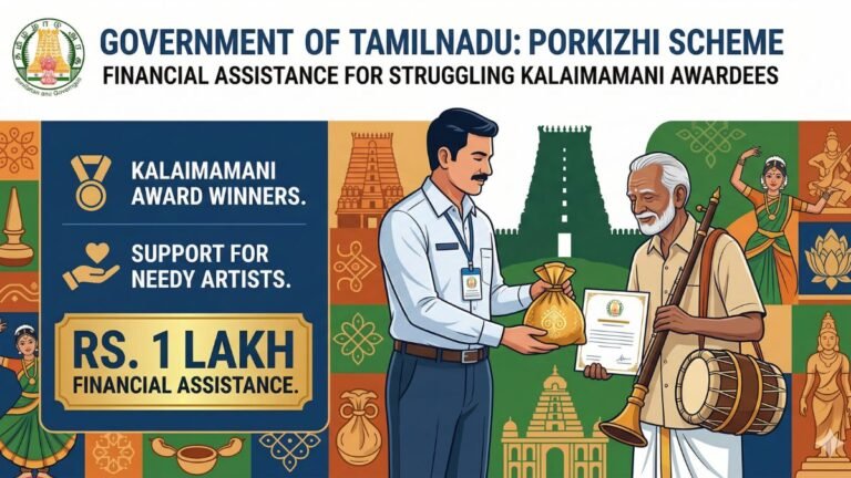 Porkizhi Scheme Tamil Nadu - கலைமாமணி கலைஞர்களுக்கு ரூ. 1 லட்சம் நிதியுதவி!