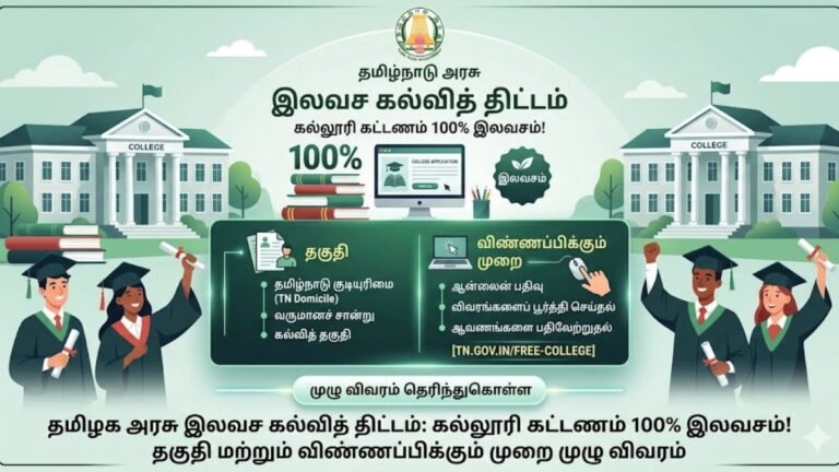 தமிழக அரசு இலவச கல்வித் திட்டம்: தகுதிகள் மற்றும் விண்ணப்பிக்கும் முறை!