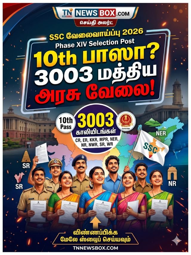 SSC 2026 வேலைவாய்ப்பு அறிவிப்பு - 10th முடித்தவர்களுக்கு 3003 மத்திய அரசு வேலைகள் முழு விவரம்