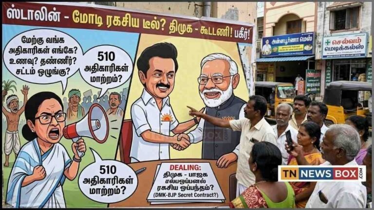திமுக பாஜக ரகசிய கூட்டணி: மம்தா பானர்ஜி பரபரப்பு குற்றச்சாட்டு!