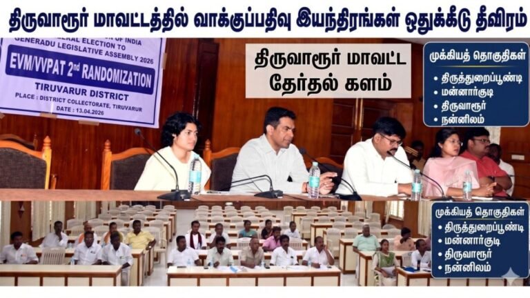 திருவாரூர் EVM இரண்டாம் கட்ட குலுக்கல் - Second Randomization!