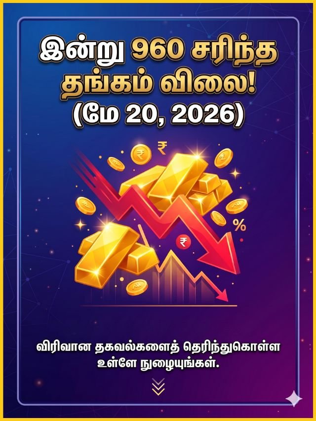 தங்கம் விலை சரிவு Gold price drop chart in Tamil Nadu May 20.