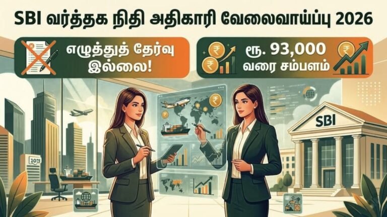 SBI வர்த்தக நிதி அதிகாரி வேலைவாய்ப்பு 2026: எழுத்துத் தேர்வு இல்லை!