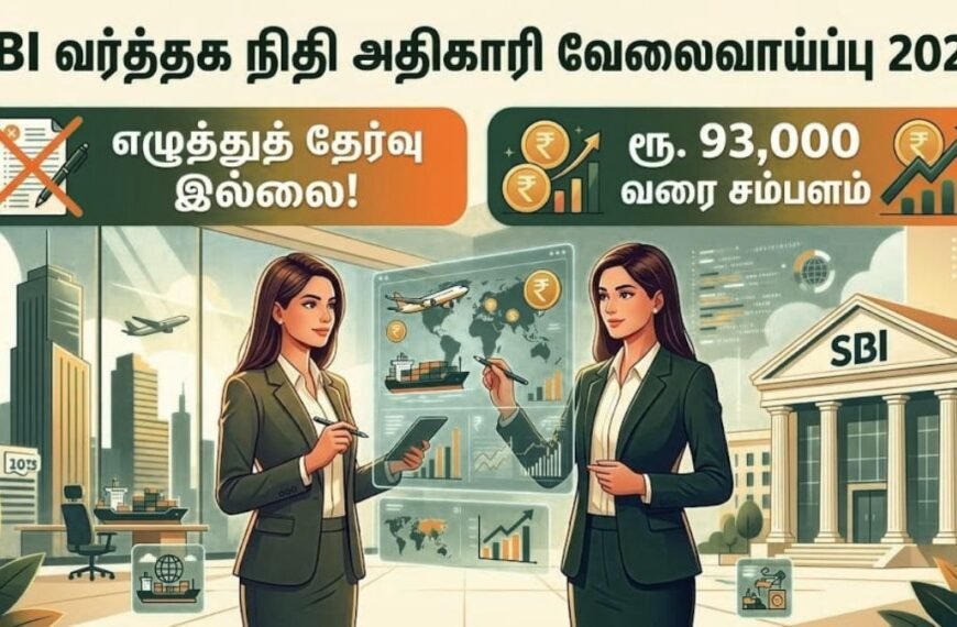 SBI வர்த்தக நிதி அதிகாரி வேலைவாய்ப்பு 2026: எழுத்துத் தேர்வு இல்லை!