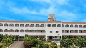 சென்னை தாகூர் கலை மற்றும் அறிவியல் கல்லூரி, குரோம்பேட்டை வளாகத் தோற்றம்.