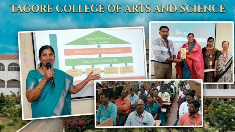 சென்னை தாகூர் கலை மற்றும் அறிவியல் கல்லூரியில் நடைபெற்ற ஆசிரியர் மேம்பாட்டு பயிலரங்கம்