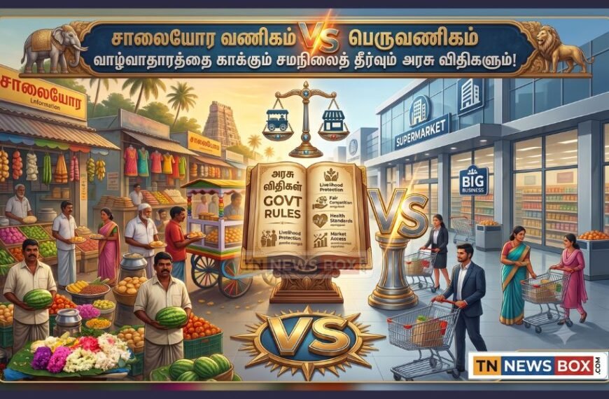 சாலையோர வணிகம் / பெருவணிகம் வாழ்வாதாரத்தைக் காக்கும் சட்ட விதிகளும் தீர்வுகளும் முகப்பு படம்